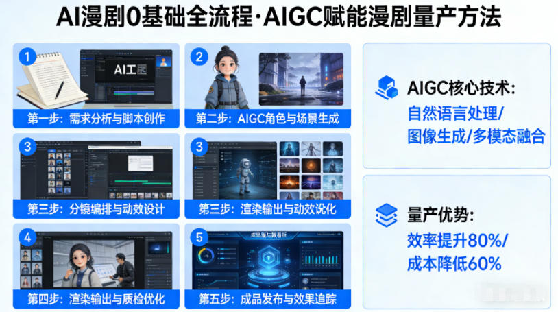 AI漫剧0基础全流程，快速掌握AIGC赋能的漫剧量产方法-百川聊项目