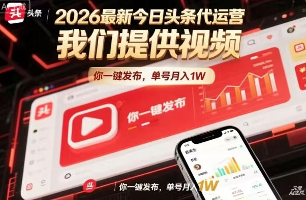 今日头条躺賺模式，你9我1，操作简单，一键发布，单机日入数百，长期合作【揭秘】-百川聊项目