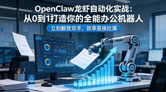 OpenClaw龙虾自动化实战：从0到1打造你的全能办公机器人，立刻解放双手，效率直接拉满-百川聊项目