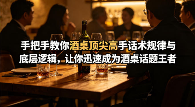 付费文章:手把手教你酒桌顶尖高手话术规律与底层逻辑,让你迅速成为酒桌话题王者(二十年全网独家经验分享)-百川聊项目