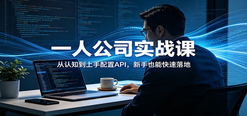 一人公司实战课:从认知到上手配置API,新手也能快速落地-百川聊项目
