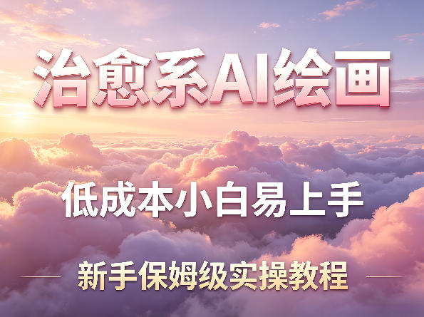 治愈系AI绘画提示词项目，低成本小白易上手，每天10分钟，新手保姆级实操教程-百川聊项目