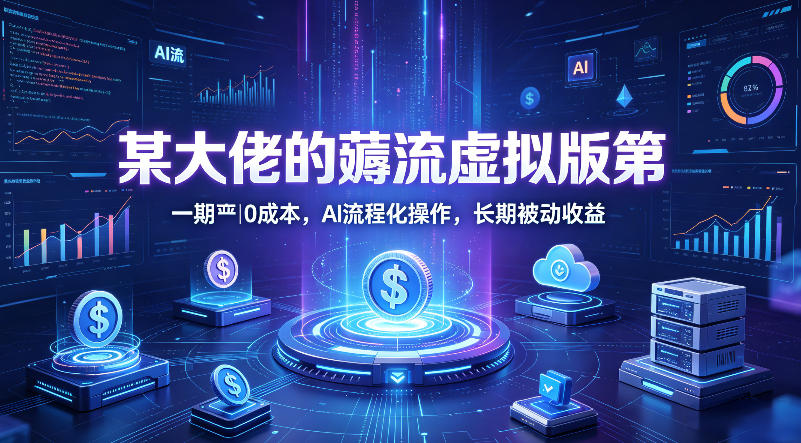 某大佬的薅流虚拟版第一期丨0成本，AI流程化操作，长期被动收益-百川聊项目