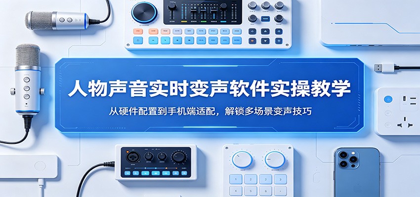 人物声音实时变声软件实操教学：从硬件配置到手机端适配，解锁多场景变声技巧-百川聊项目