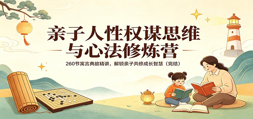 亲子人性权谋思维与心法修炼营：260节寓言典故精讲，解锁亲子共修成长智慧(完结)-百川聊项目