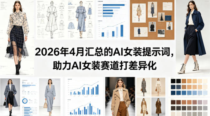 2026年4月汇总的AI女装提示词，助力AI女装赛道打差异化-百川聊项目