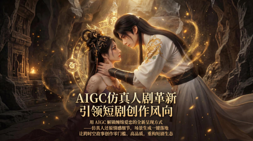 AIGC仿真人《合欢宗》短剧教学，用AIGC解锁缠绵爱恋的全新呈现方式，让跨时空故事创作零门槛、高品质，重构短剧生态-百川聊项目