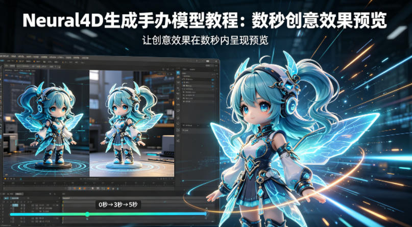 Neural4D生成手办模型教程，让创意效果在数秒内呈现预览-百川聊项目