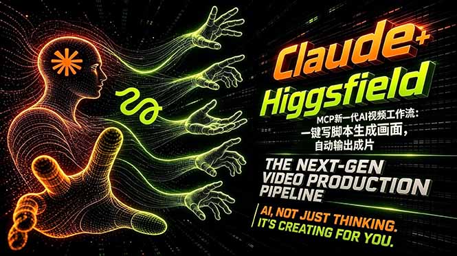 Claude+Higgsfield MCP新一代AI视频工作流：一键写脚本生成画面，自动输出成片-百川聊项目