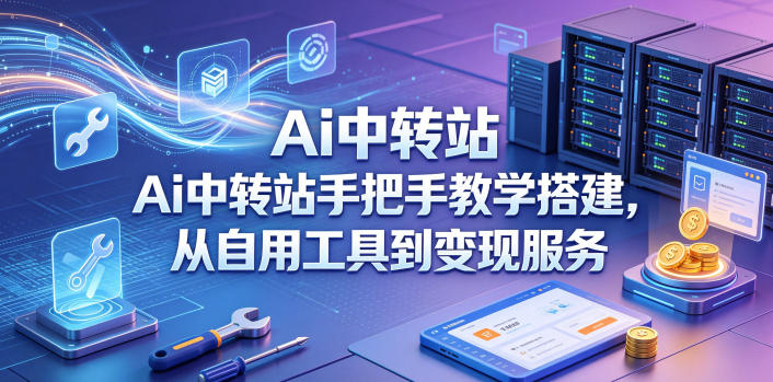 Ai中转站手把手教学搭建，从自用工具到变现服务-百川聊项目