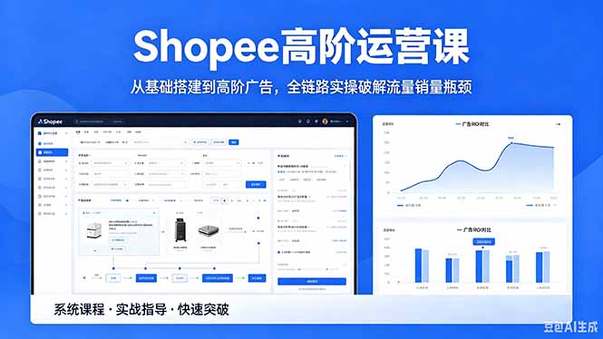Shopee高阶运营课-2026年5月更新，从基础搭建到高阶广告，全链路实操破解流量销量瓶颈-百川聊项目