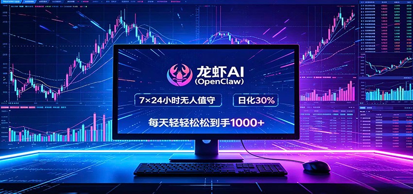 龙虾AI(OpenClaw)全自动挂机，智能操控电脑高效执行任务，每天轻松到手四位数-百川聊项目