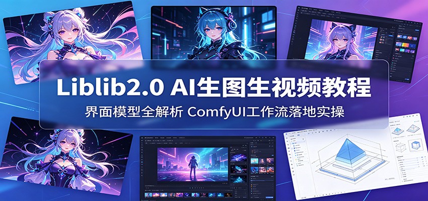 Liblib2.0 AI生图生视频教程：界面模型全解析，ComfyUI工作流落地实操-百川聊项目