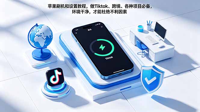 苹果刷机和设置教程，做Tiktok、跨境、各种项目必备，环境干净，才能杜绝不利因素-百川聊项目