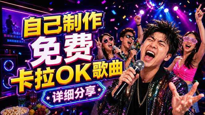 免费卡拉OK歌曲制作全攻略：音轨分离字幕制作，零基础快速做出专业K歌视频-百川聊项目