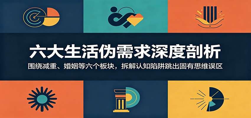 六大生活伪需求深度剖析：围绕减重、婚姻等六个板块，拆解认知陷阱跳出固有思维误区-百川聊项目