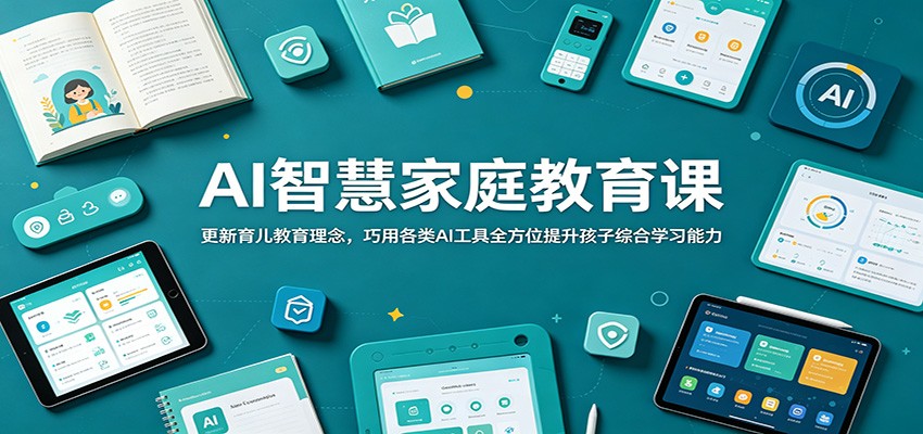 AI智慧家庭教育课：更新育儿教育理念，巧用各类AI工具全方位提升孩子综合学习能力-百川聊项目