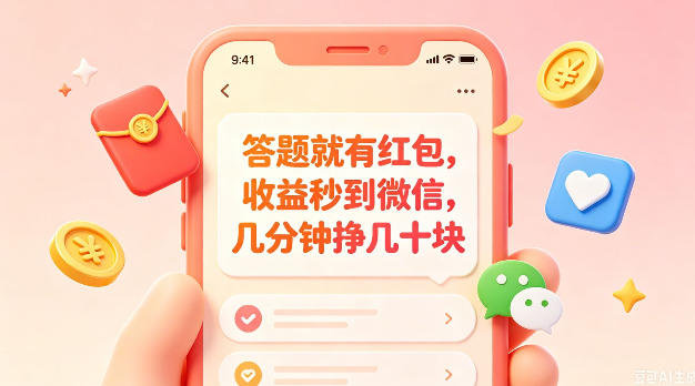 答题就有红包，收益秒到微信，几分钟挣几十块，学生党上班族宝妈都可以玩【揭秘】-百川聊项目