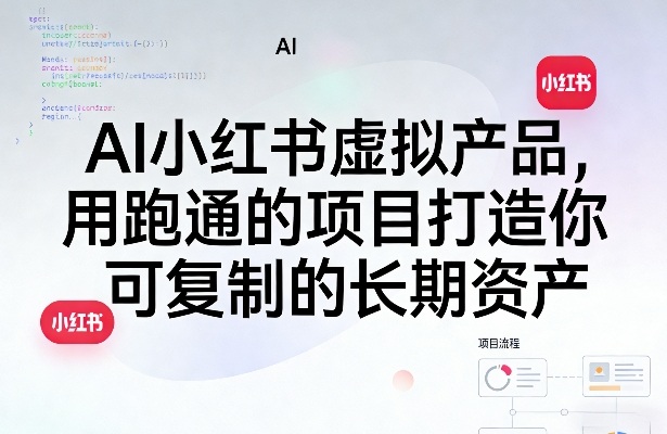 AI小红书虚拟产品,用跑通的项目打造你可复制的长期资产(更新)-百川聊项目
