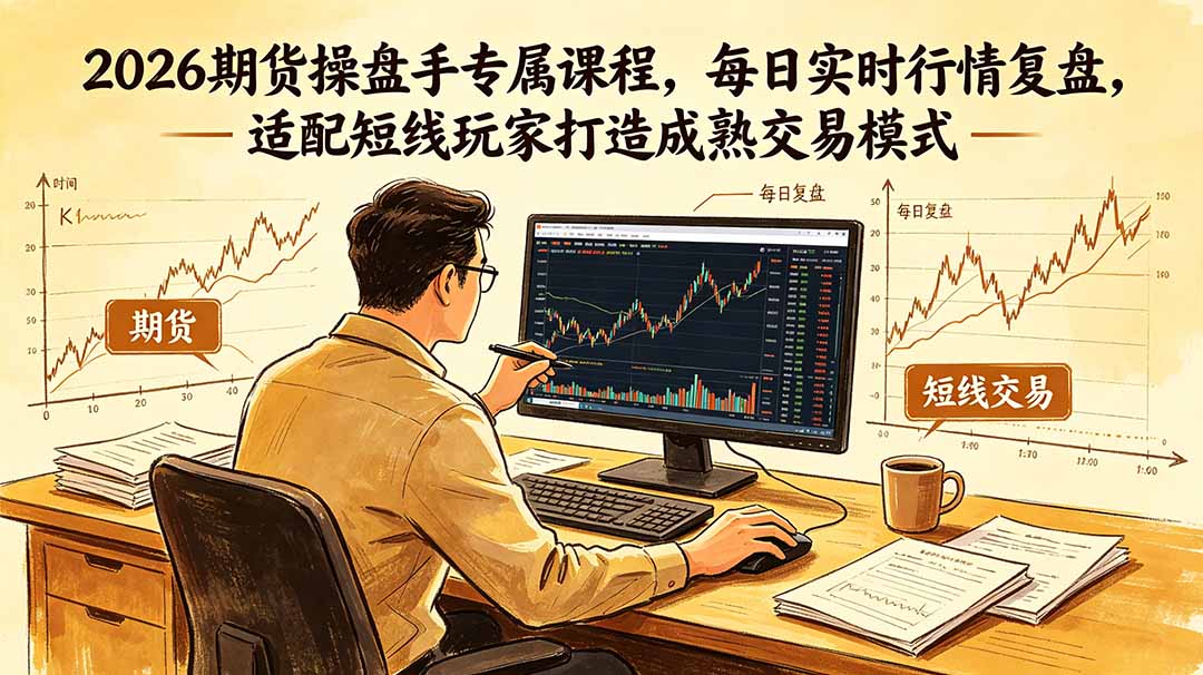 2026期货操盘手专属课程-更新6月，每日实时行情复盘，适配短线玩家打造成熟交易模式-百川聊项目