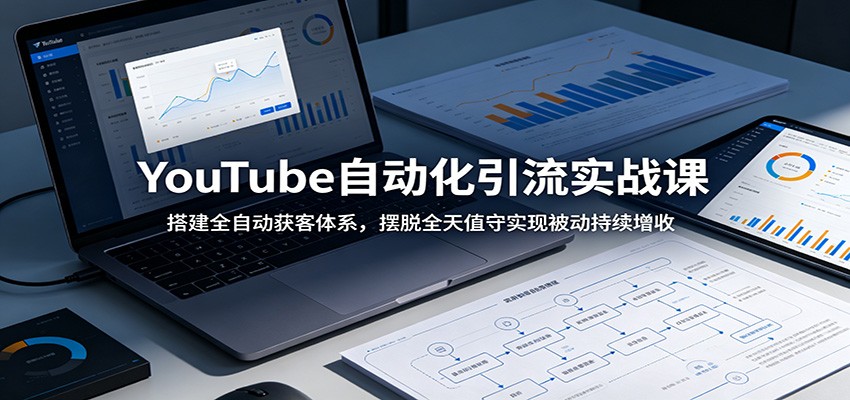 YouTube自动化引流实战课：搭建全自动获客体系，摆脱全天值守实现被动持续增收-百川聊项目