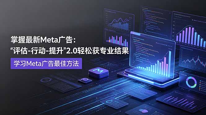 掌握最新的Meta广告，通过“评估-行动-提升”2.0版本轻松获得专业级结果。学习目前学习Meta广告的最佳方法-百川聊项目