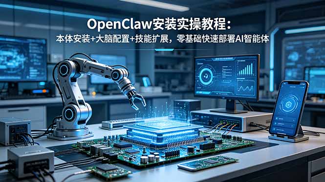 OpenClaw安装实操教程：本体安装+大脑配置+技能扩展，零基础快速部署AI智能体-百川聊项目