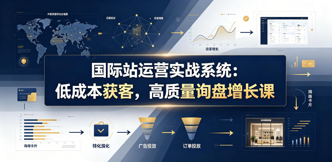 国际站运营实战系统：低成本获客，高质量询盘增长课(更新26年)-百川聊项目