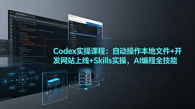 Codex实操课程：自动操作本地文件+开发网站上线+Skills实操，AI编程全技能-百川聊项目