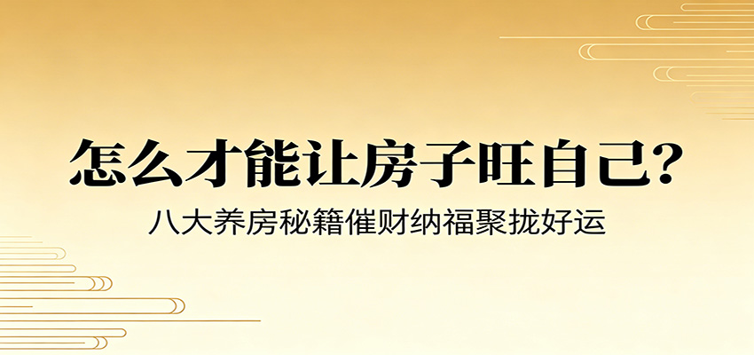 付费文章《怎么才能让房子旺自己？》八大养房秘籍催财纳福聚拢好运-百川聊项目