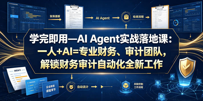 学完即用—AI Agent实战落地课：一人+AI=专业财务、审计团队，解锁财务审计自动化全新工作模式-百川聊项目