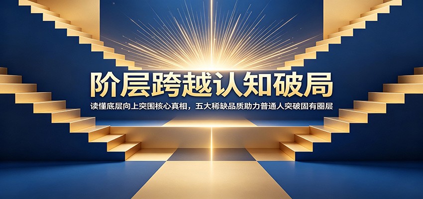阶层跨越认知破局：读懂底层向上突围核心真相，五大稀缺品质助力普通人突破固有圈层-百川聊项目