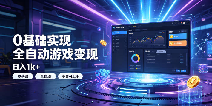 0基础实现全自动游戏变现，日入1k+，小白直接上手搞钱！【揭秘】-百川聊项目