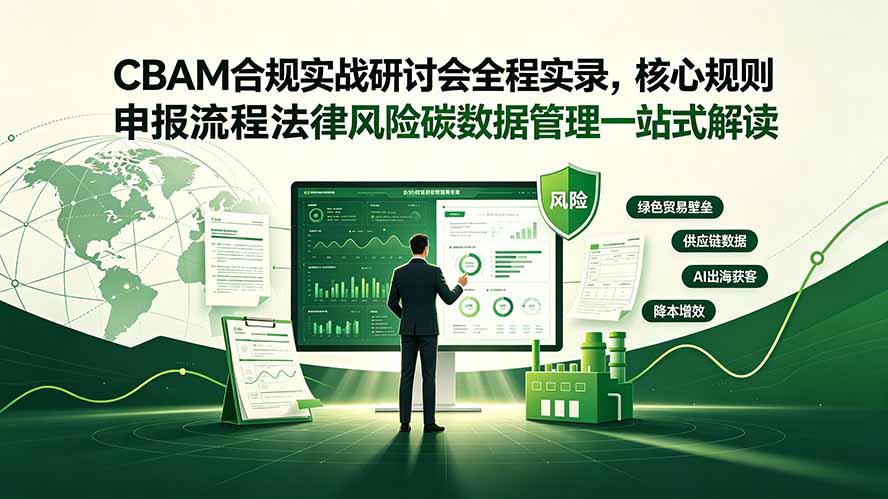 CBAM合规实战研讨会全程实录,核心规则申报流程法律风险碳数据管理一站式解读-百川聊项目