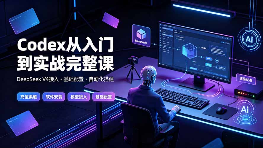 Codex从入门到实战完整课｜充值·安装·接入DeepSeek，记忆·插件·Skill·CLI·MCP全拆解-百川聊项目