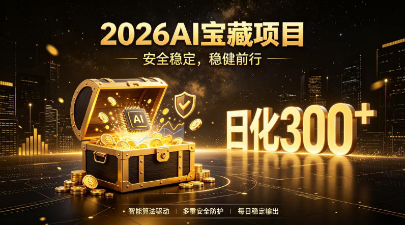 2026AI安全掘金项目，日化稳定300+，无需人为干预操作，当天见收益，操作简单【揭秘】-百川聊项目