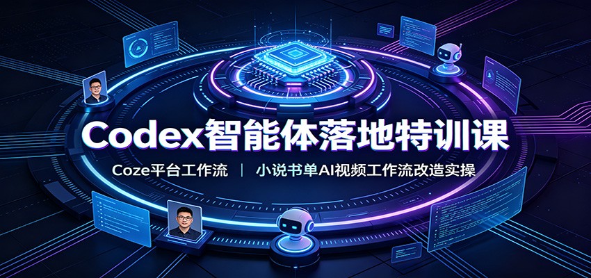 Codex智能体落地特训课：Coze平台工作流，小说书单AI视频工作流改造实操-百川聊项目
