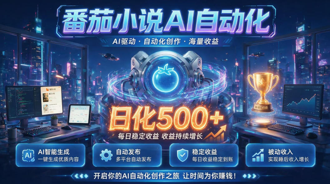 小白可做番茄AI，居家轻创业，每日稳赚500➕，普通人低门槛轻松线上增收【揭秘】-百川聊项目