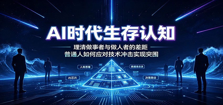 AI时代生存认知：理清做事者与做人者的差距，普通人如何应对技术冲击实现突围-百川聊项目