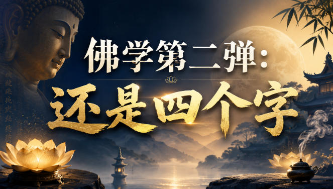 付费文章：佛学第二弹：还是四个字-百川聊项目