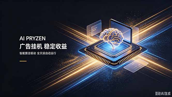 AI Pryzen 广告挂机｜24小时自动跑，日入300-500，新手零门槛-百川聊项目