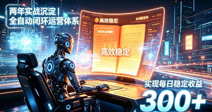 两年实战沉淀｜全自动闭环运营体系，实现每日稳定收益300+【揭秘】-百川聊项目