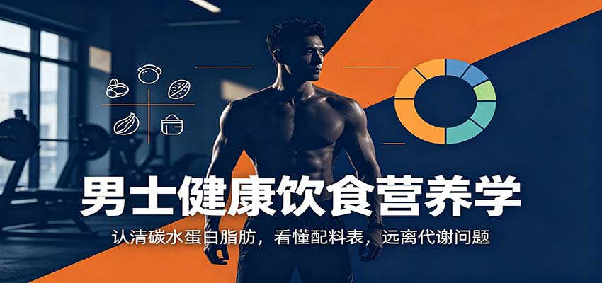 男士健康饮食营养学：认清碳水蛋白脂肪，看懂配料表，远离代谢问题-百川聊项目