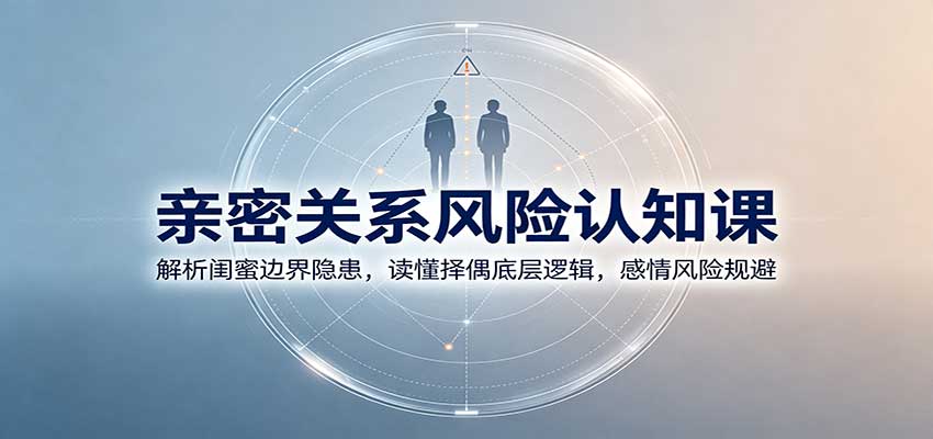 亲密关系风险认知课：解析闺蜜边界隐患，读懂择偶底层逻辑，感情风险规避-百川聊项目