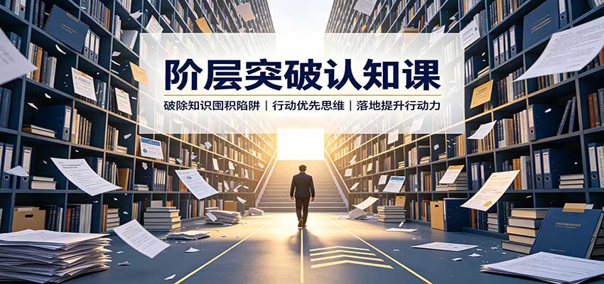 阶层突破认知课：破除知识囤积陷阱，行动优先思维，落地提升行动力-百川聊项目