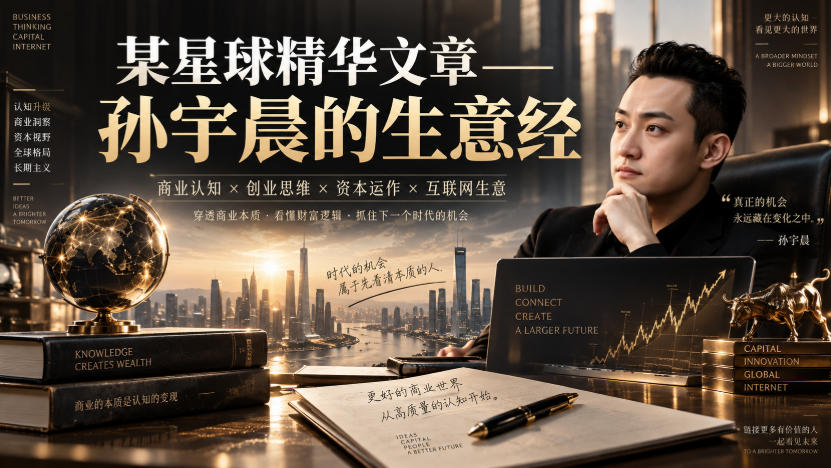 某星球精华文章——孙宇晨的生意经-百川聊项目