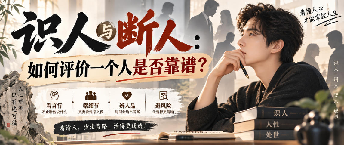 付费文章：识人与断人：如何评价一个人是否靠谱？-百川聊项目