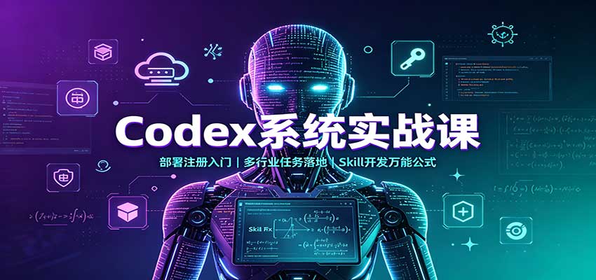 Codex系统实战课：部署注册入门，多行业任务落地，Skill开发万能公式-百川聊项目