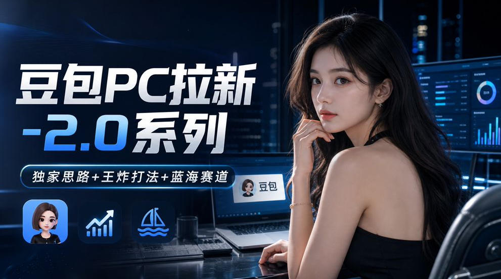 豆包PC拉新2.0系列-独家思路+王炸打法+蓝海赛道-百川聊项目