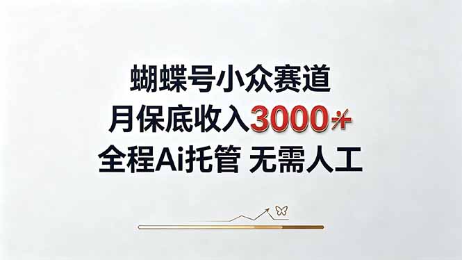 视频号小众领域，月收入3000+， 全程Ai托管操作  新人2天学会！-百川聊项目